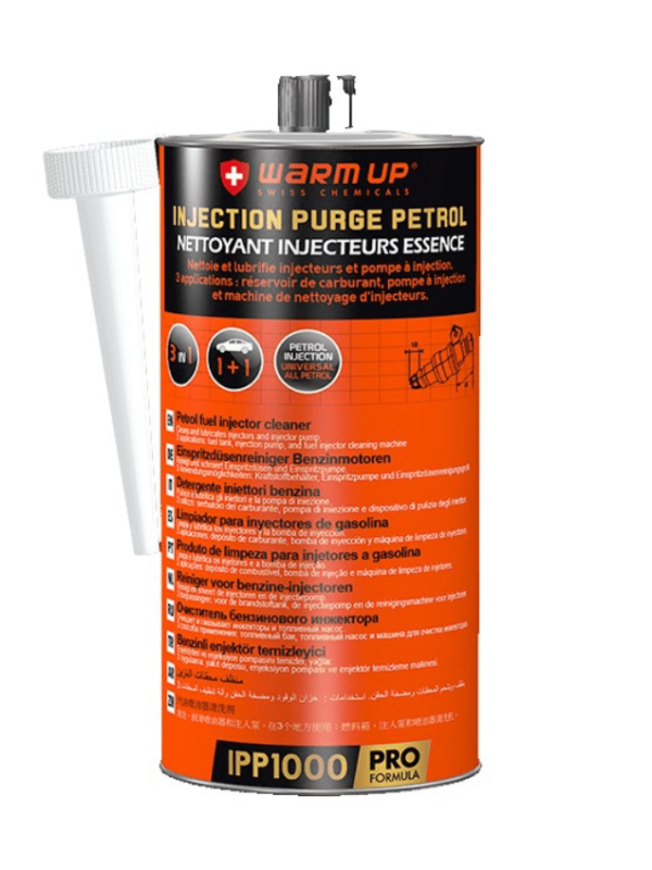 Warm Up Injection purge petrol / Nettoyant injecteurs essence 1000ml