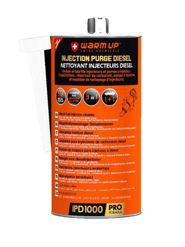 Warm Up Injection purge diesel / Nettoyant injecteurs diesel 1000ml