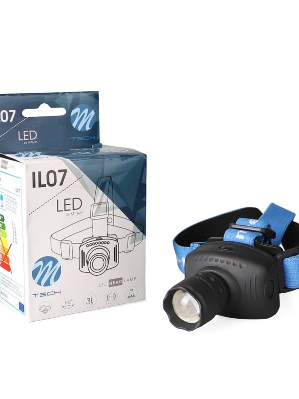 Lampe frontale M-TECH 3xAAA