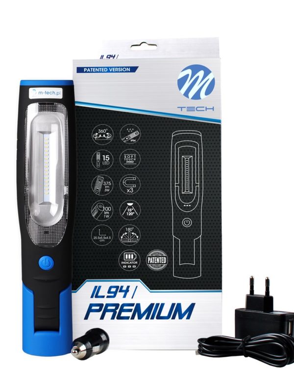 Lampe d'inspection 15 SMD + 1 HP + chargeur
