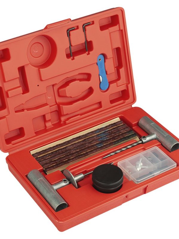 Kit de réparation professionnel dans une mallette portable - rouge