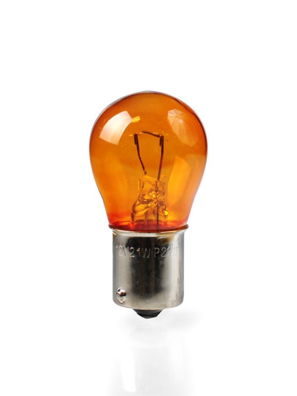 Ampoule S25 12V 21W BA15S AMBRE